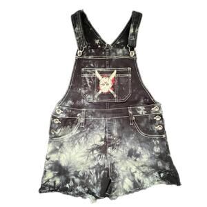 Hot Topic Friday The 13th Tye Dyed Short Overalls - Small